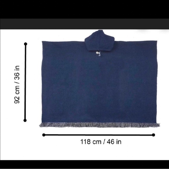 Ghost face adult size alpaca poncho, one size, unisex, handcrafted in Ecuador - Picture 2 of 5